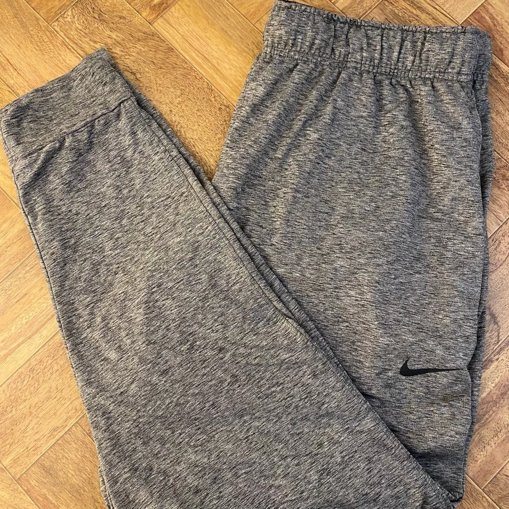 Nike Dri-FIT Transcend Yoga Joggers Men's XL Heather Grey Sweatpants AT5696-032
